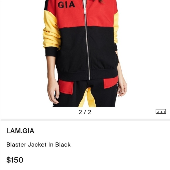 I Am Gia colorblock zip up sweatshirt - Picture 3 of 3